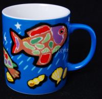 Department 56 MIRAGE Ocean Fish Coffee Mug Japan
